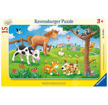 Ravensburger Ravensburger Cute Animal Friends Frame Puzzle 15pcs