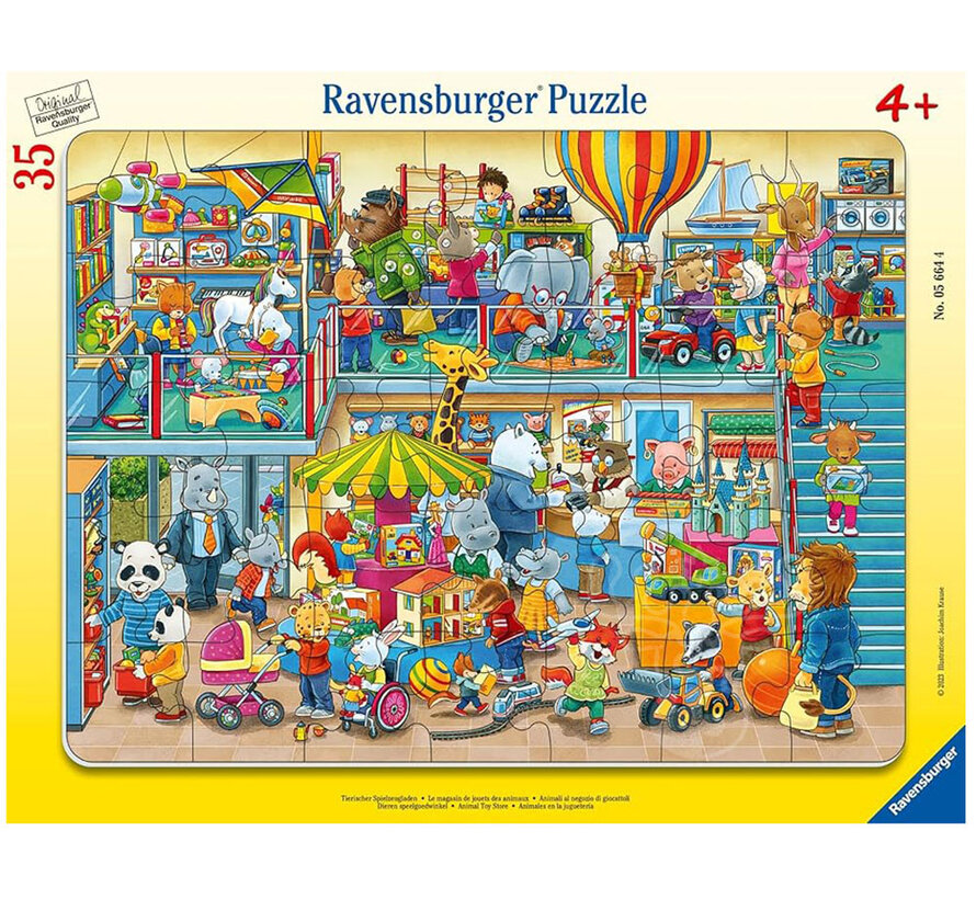 Ravensburger Animal Toy Store Frame Puzzle 35pcs