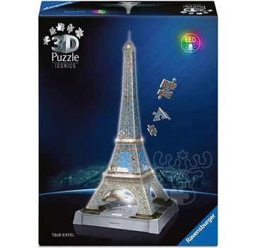 Ravensburger Ravensburger Iconics 3D Eiffel Tower Night Edition Puzzle 216pcs