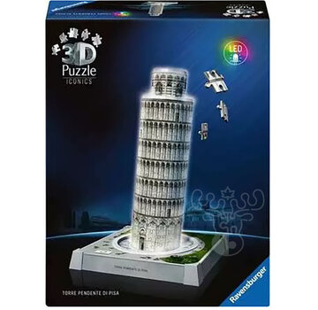 Ravensburger Ravensburger Iconics 3D Tower of Pisa Night Edition Puzzle 216pcs