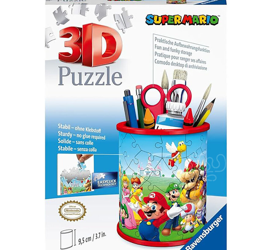 Ravensburger 3D Pencil Holder: Super Mario Puzzle 54pcs