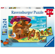 Ravensburger Ravensburger Bear Family Vacations Puzzle 2 x 24pcs
