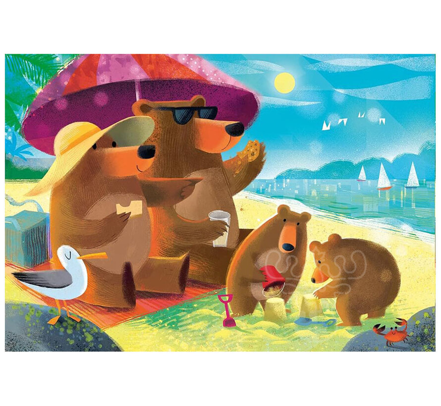 Ravensburger Bear Family Vacations Puzzle 2 x 24pcs