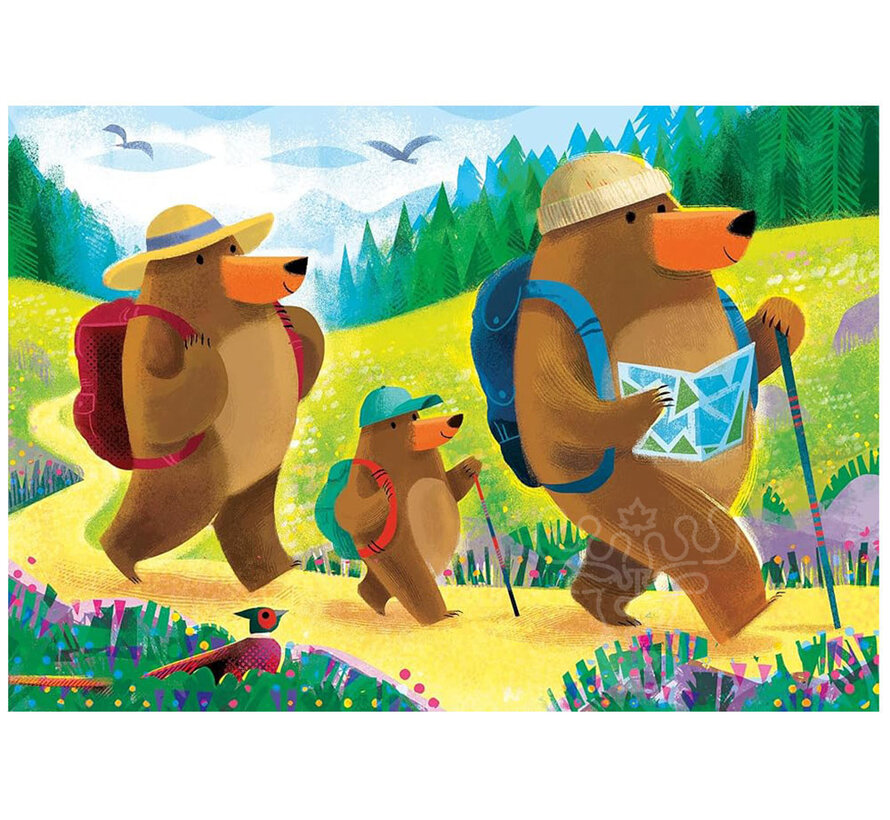 Ravensburger Bear Family Vacations Puzzle 2 x 24pcs