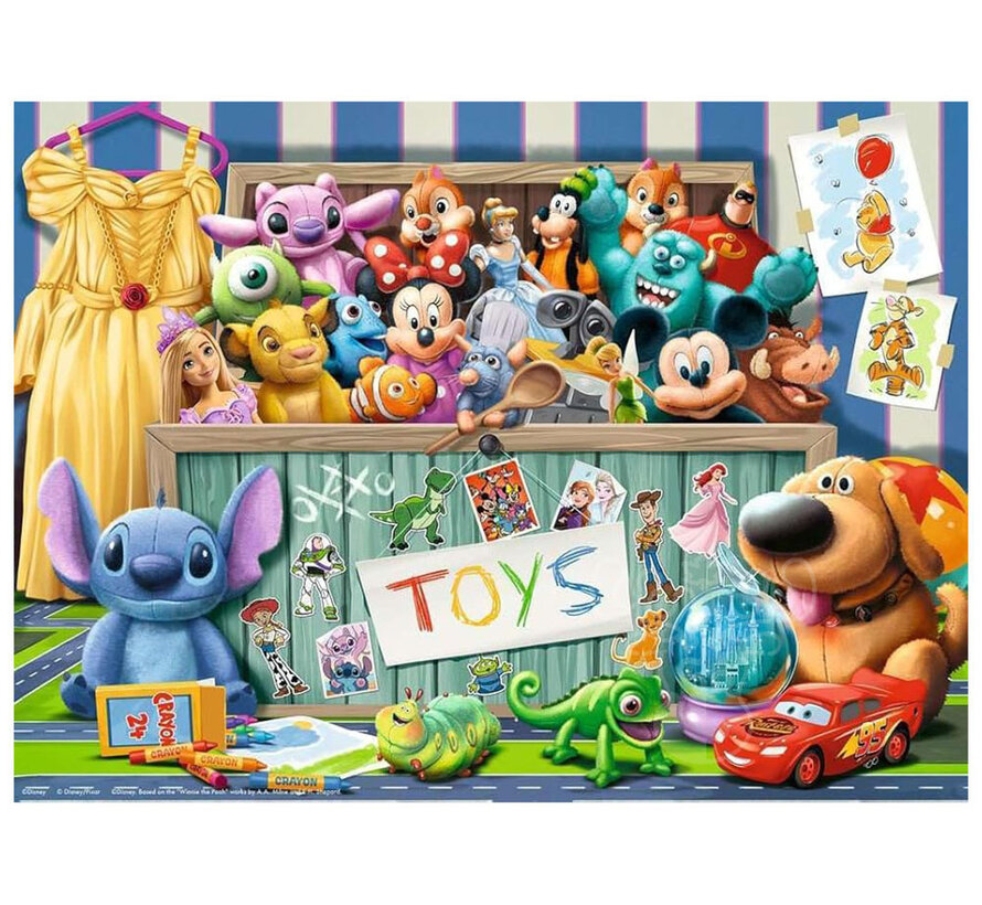 Ravensburger Disney Pixar Multi-character Toy Box Puzzle 100pcs XXL