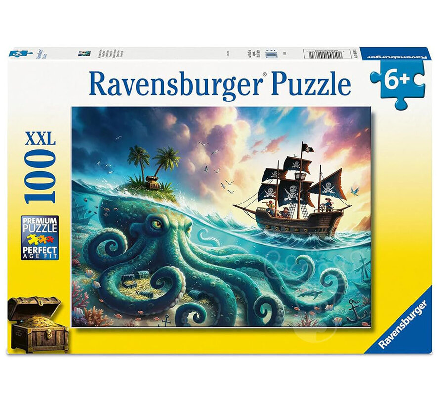 Ravensburger Pirate Treasure Puzzle 100pcs XXL