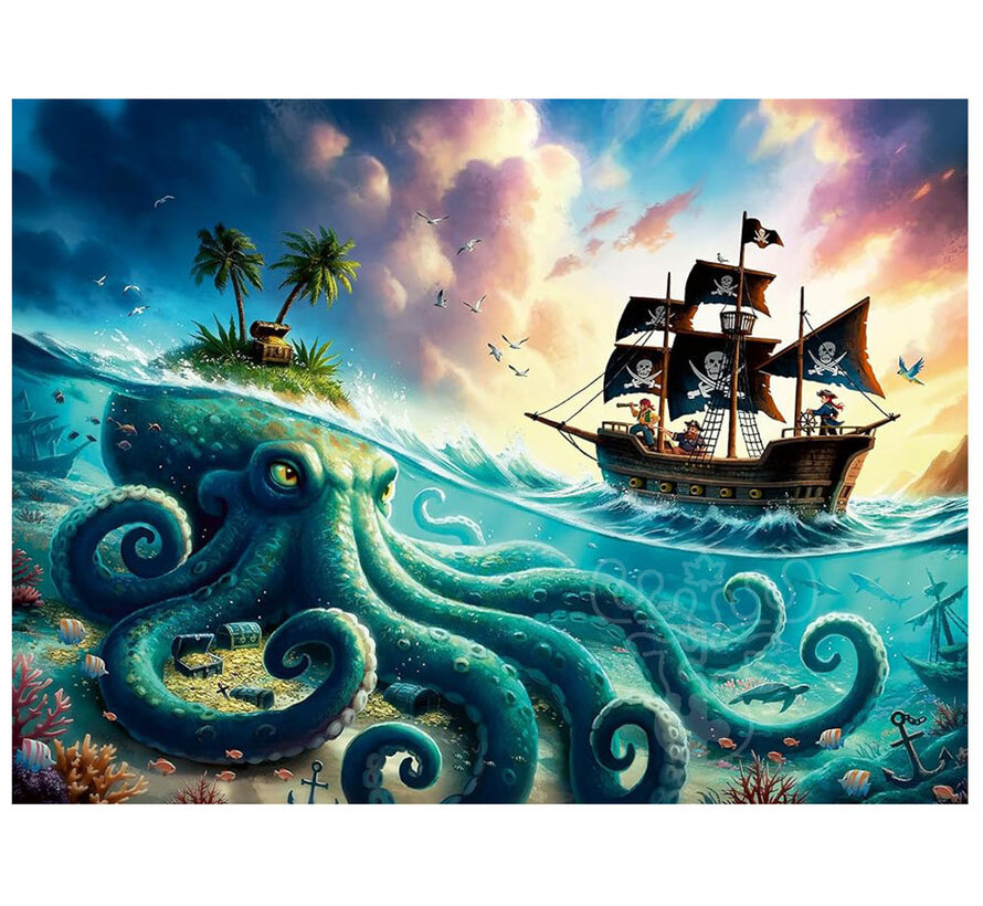 Ravensburger Pirate Treasure Puzzle 100pcs XXL