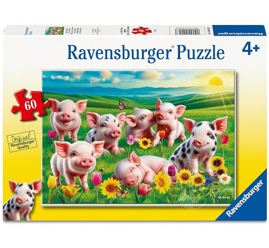 Ravensburger Precious Piglets Puzzle 60pcs