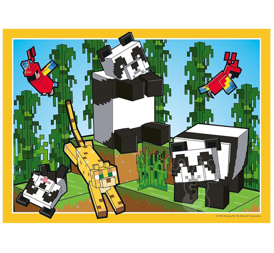 Ravensburger Minecraft: Realms & Adventures Puzzle 4 x 100pcs XXL