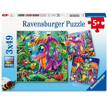Ravensburger Ravensburger Baby Garden Dragons Puzzle 3 x 49pcs