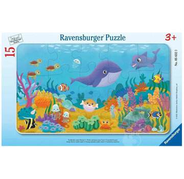 Ravensburger Ravensburger Young Animals Under Water Frame Puzzle 15pcs