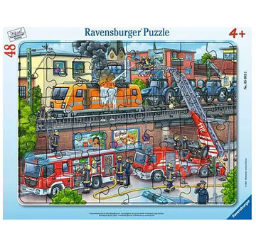 Ravensburger Ravensburger Firetruck Rescue Frame Puzzle 48pcs