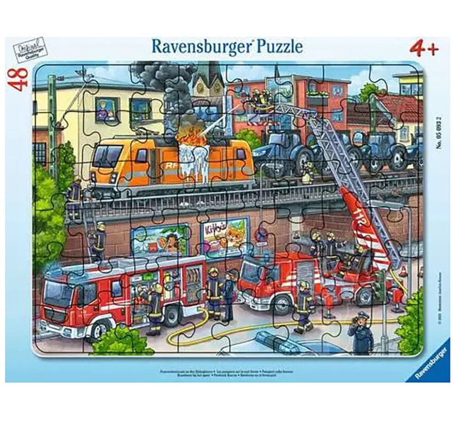 Ravensburger Firetruck Rescue Frame Puzzle 48pcs