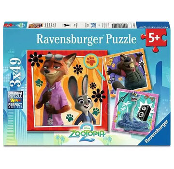 Ravensburger Ravensburger Disney Zootopia 2: A New Mission Puzzle 3 x 49pcs