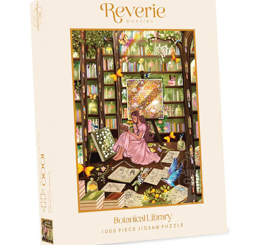 PRE-ORDER Reverie Botanical Library Puzzle 1000pcs CANADA ONLY