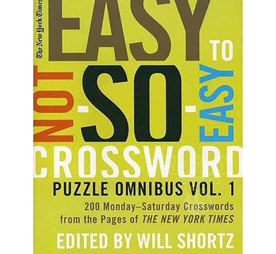 FINAL SALE The New York Times Easy to Not-So-Easy Crossword Puzzle Omnibus Volume 1