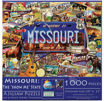 SunsOut FINAL SALE SunsOut Missouri: The "Show Me" State Puzzle 1000pcs