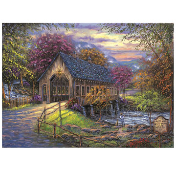 SunsOut SunsOut Emerts Cove Covered Bridge Puzzle 500pcs+