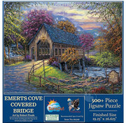 SunsOut SunsOut Emerts Cove Covered Bridge Puzzle 500pcs+