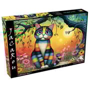 JaCaRou Puzzles JaCaRou Colorful Striped Cat (Collection NovIA) Puzzle 1000pcs