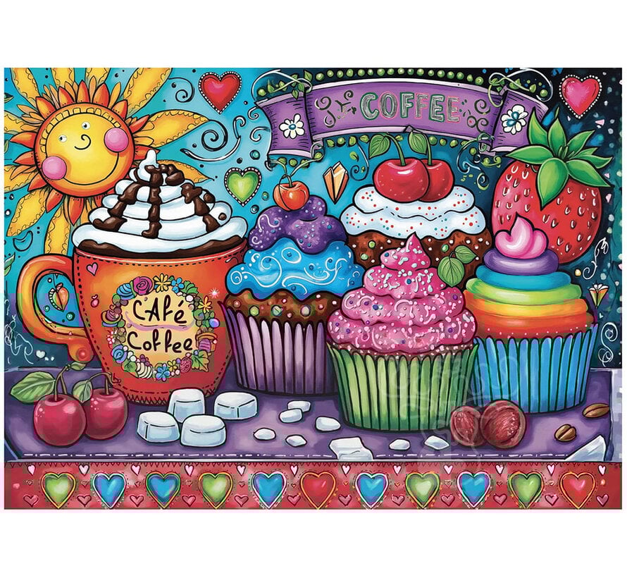 JaCaRou Cupcakes & Coffee (Collection NovIA) Puzzle 1000pcs