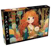JaCaRou Puzzles JaCaRou Flowered Fabric Grace (Collection NovIA) Puzzle 1000pcs