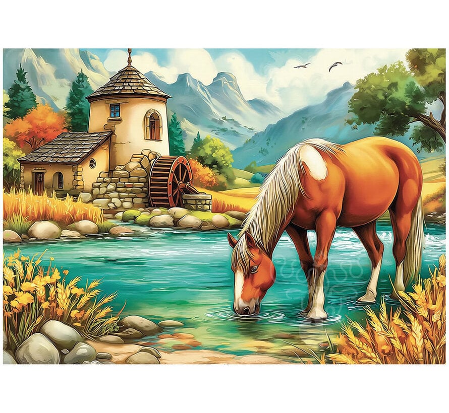 JaCaRou Millstream Pause Puzzle 1000pcs