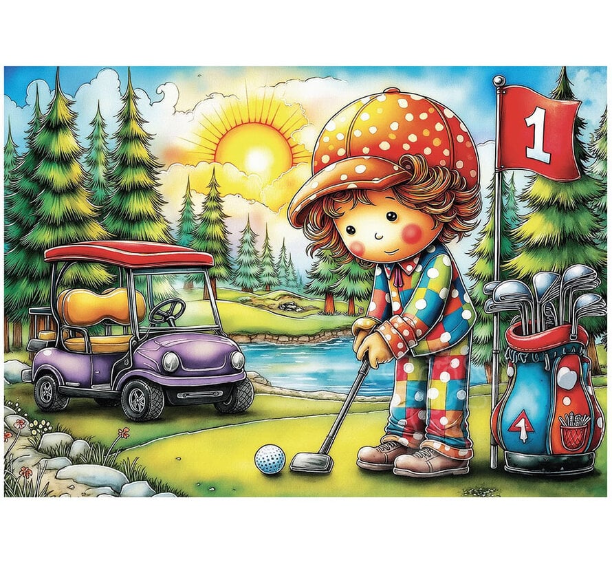 JaCaRou Tiny Tee Time Puzzle 1000pcs