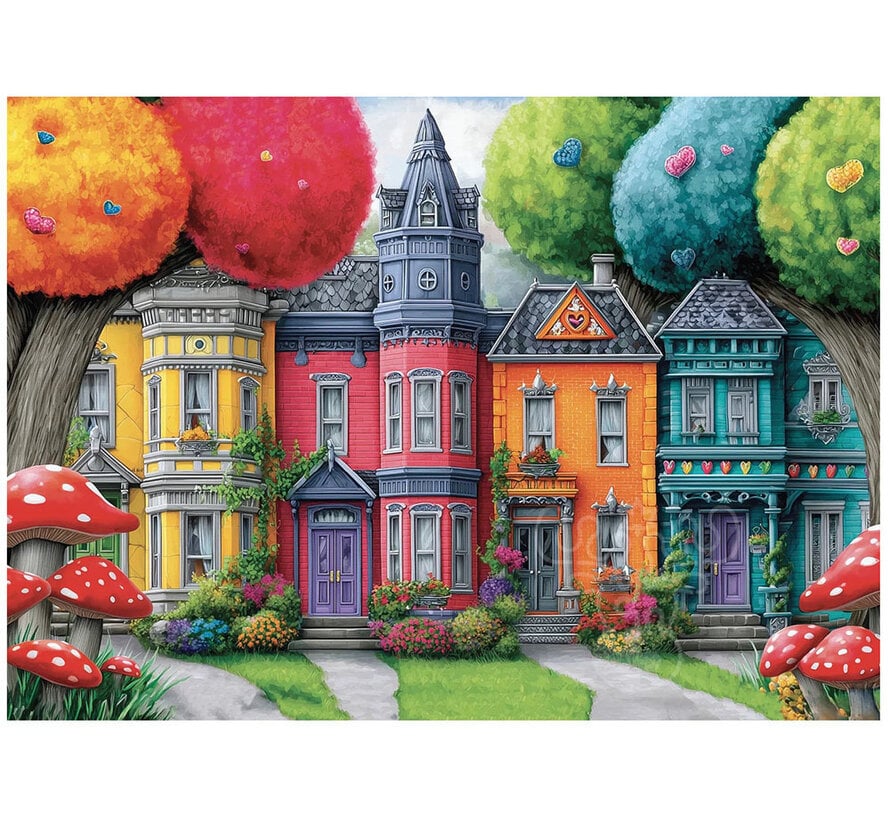 JaCaRou Bright Neighborhood (Collection NovIA) Puzzle 1000pcs