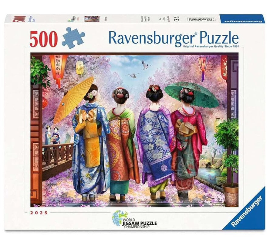 Ravensburger Blossom Walk Puzzle 500pcs World Jigsaw Puzzle Championship 2025