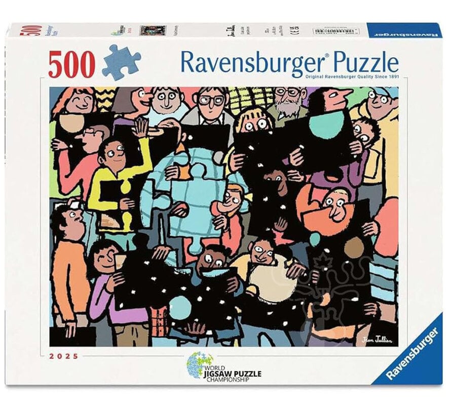 Ravensburger Puzzle Community Puzzle 500pcs World Jigsaw Puzzle Championship 2025