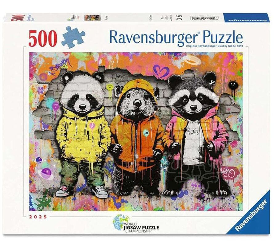 Ravensburger Furry Friends Puzzle 500pcs World Jigsaw Puzzle Championship 2025