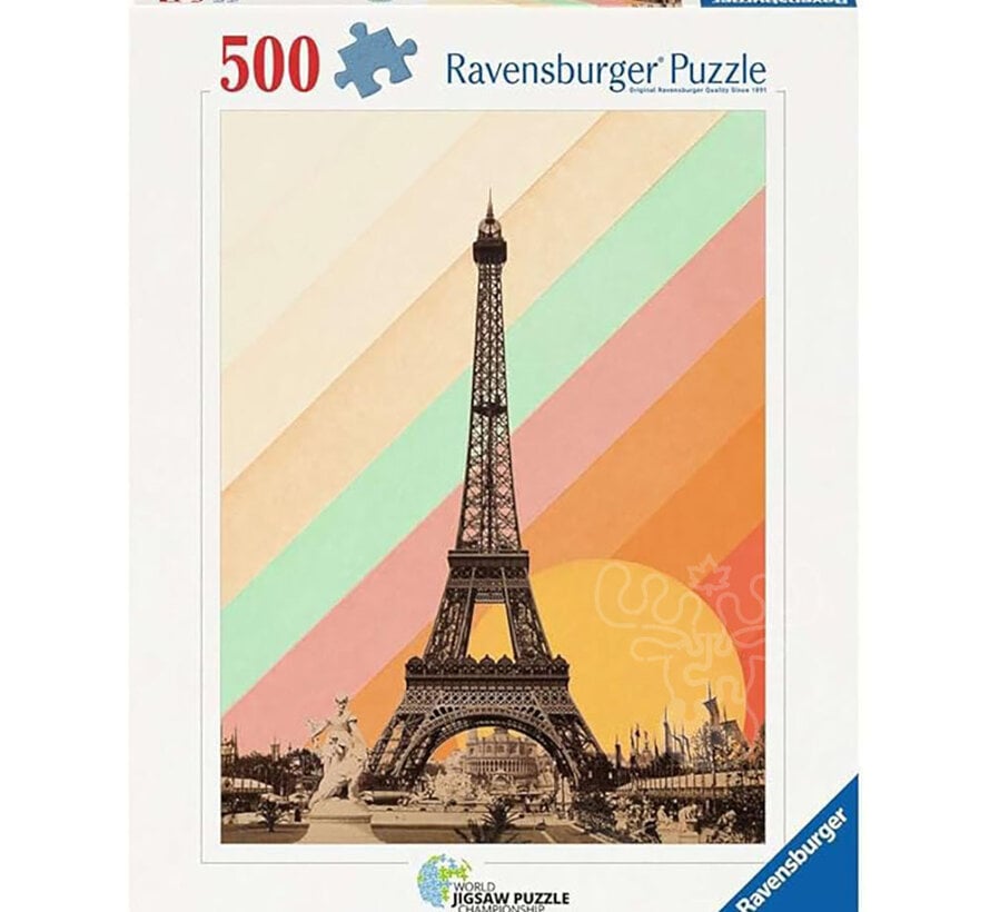 Ravensburger Paris Rainbow Puzzle 500pcs World Jigsaw Puzzle Championship 2025