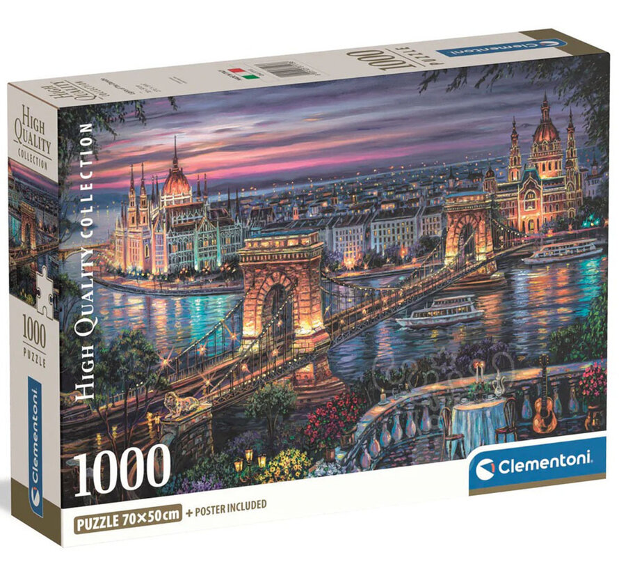 Clementoni Lights of the Danube Puzzle 1000pcs
