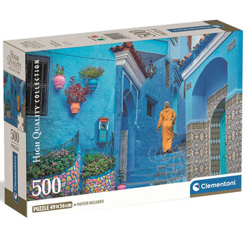 Clementoni Clementoni Blue Street of Chefchaouen Puzzle 500pcs
