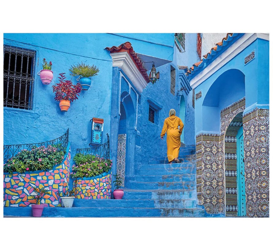 Clementoni Blue Street of Chefchaouen Puzzle 500pcs
