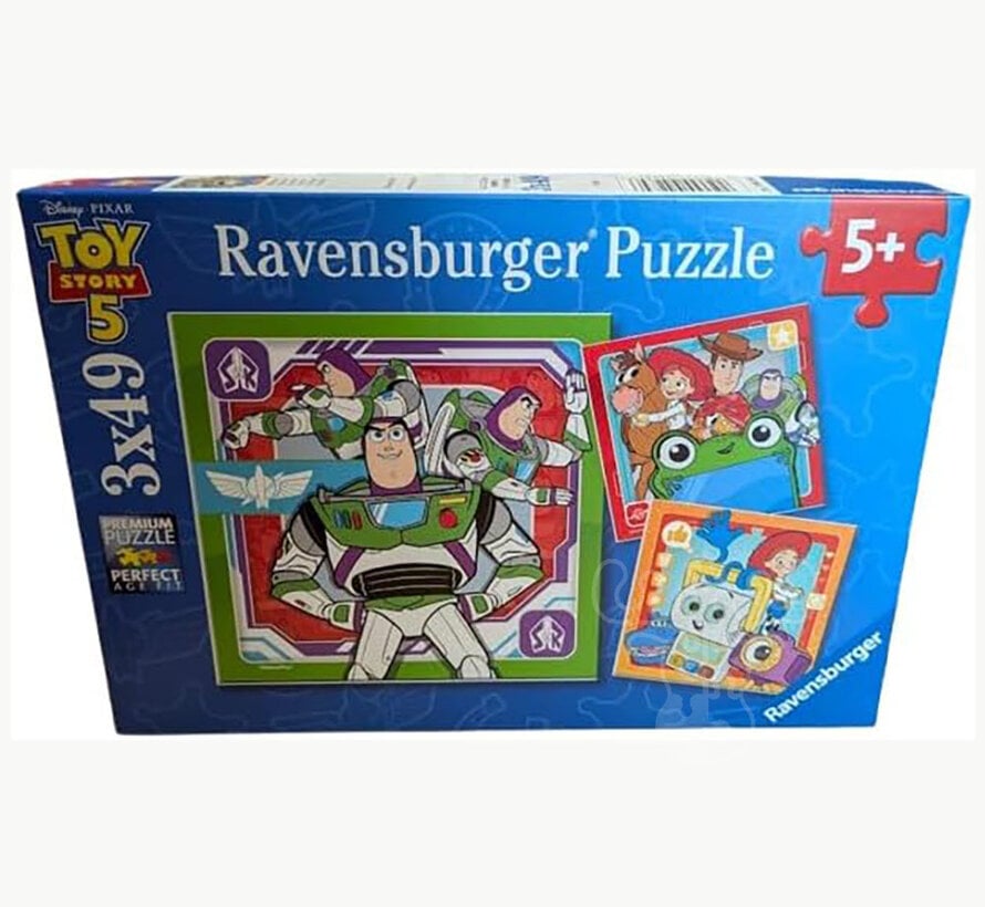 Ravensburger Disney Pixar Toy Story 5 On a Mission Puzzle 3 x 49pcs