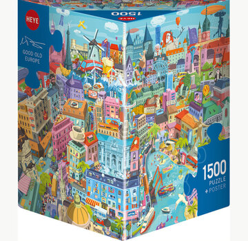 Heye Heye Good Old Europe Puzzle 1500pcs Triangle Box