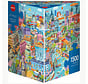 Heye Good Old Europe Puzzle 1500pcs Triangle Box