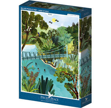 Pieces & Peace Pieces & Peace Blue Pools NZ Puzzle 500pcs