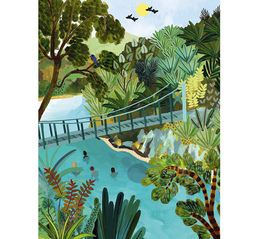 Pieces & Peace Blue Pools NZ Puzzle 500pcs