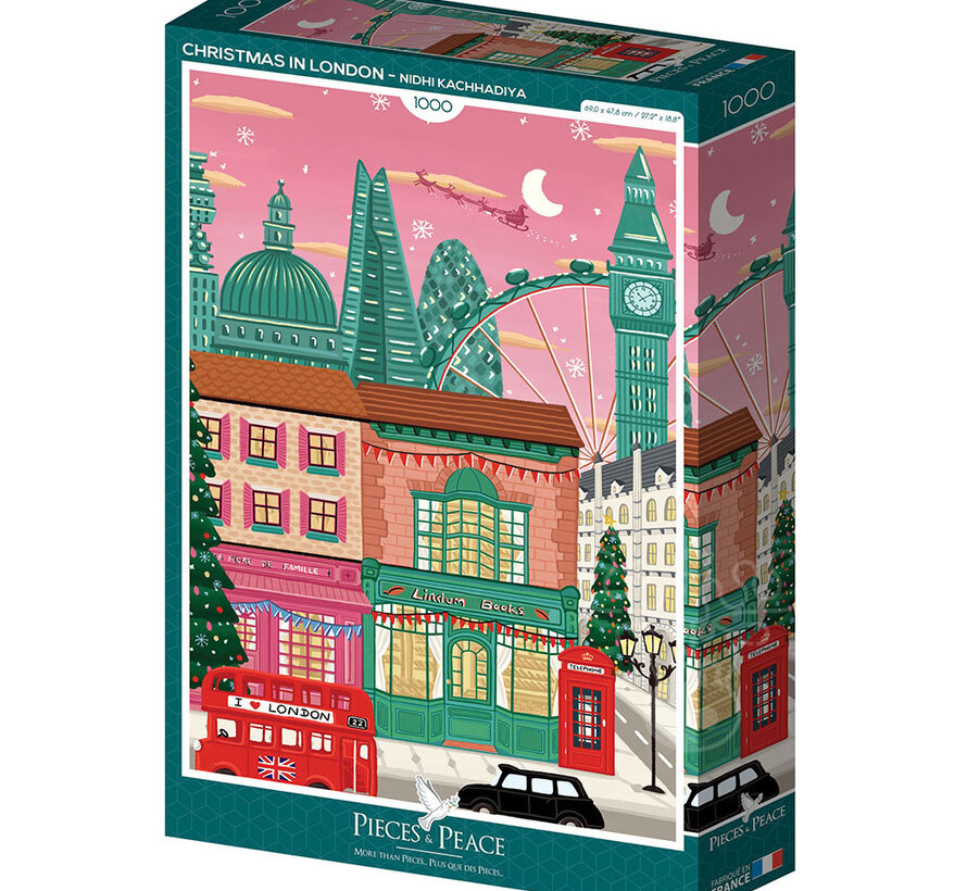 Pieces & Peace Christmas in London Puzzle 1000pcs