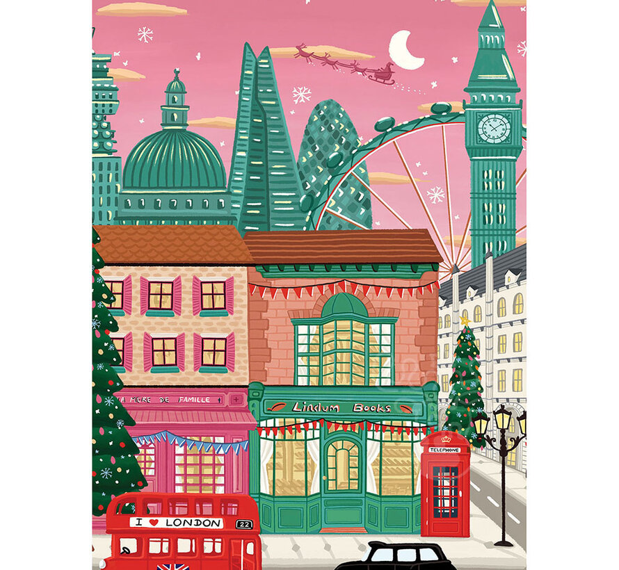 Pieces & Peace Christmas in London Puzzle 1000pcs