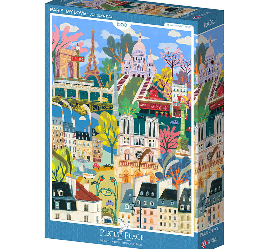Pieces & Peace Paris, my Love Puzzle 1500pcs