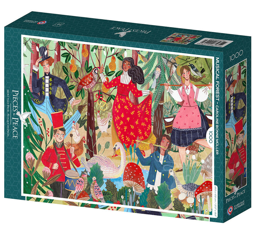 Pieces & Peace Musical Forest Puzzle 1000pcs