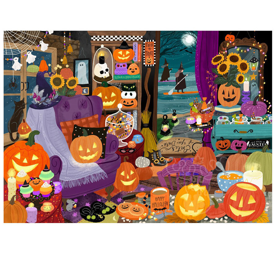 Pieces & Peace Halloween Witching Hour Puzzle 1500pcs