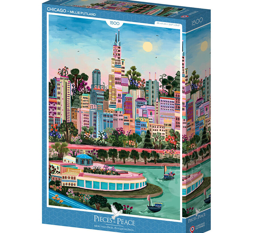 Pieces & Peace Chicago Puzzle 1500pcs