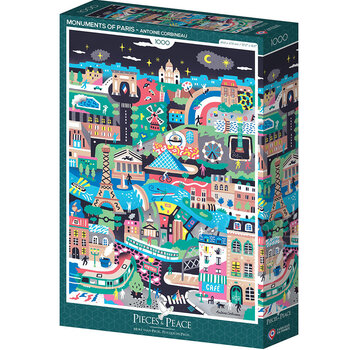 Pieces & Peace Pieces & Peace Monuments of Paris Puzzle 1000pcs