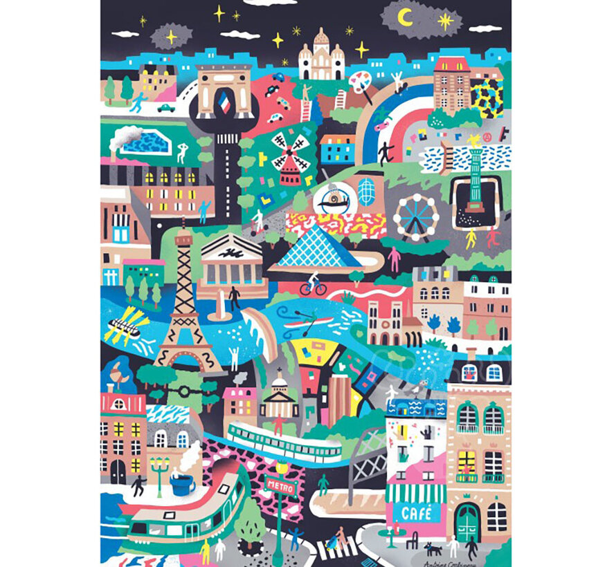 Pieces & Peace Monuments of Paris Puzzle 1000pcs