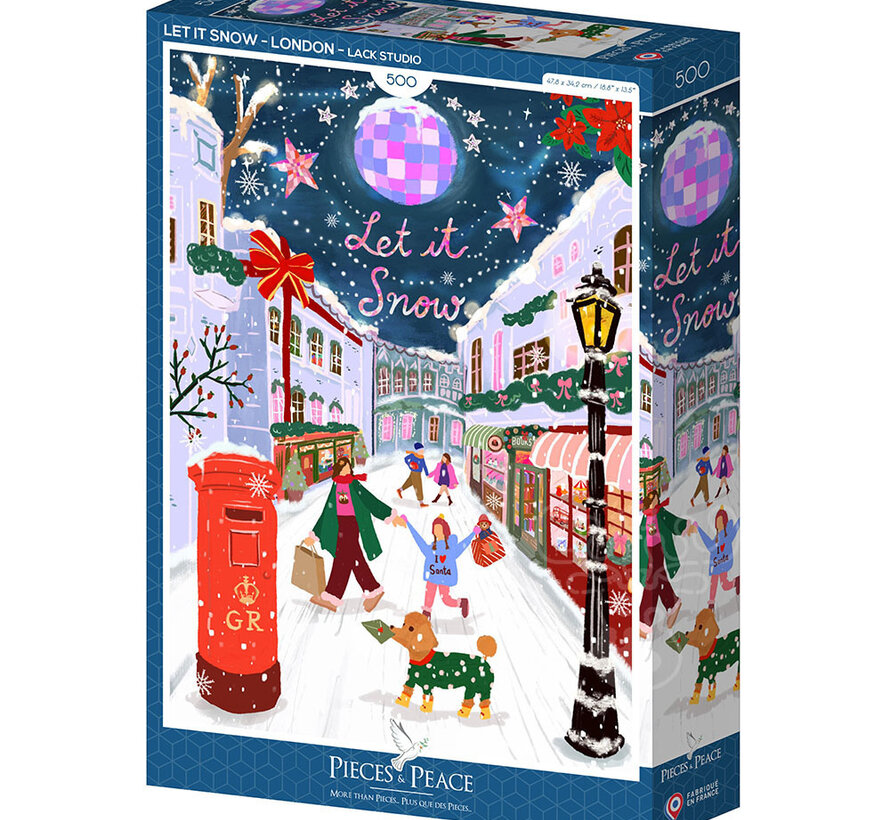 Pieces & Peace Let it Snow - London Puzzle 500pcs